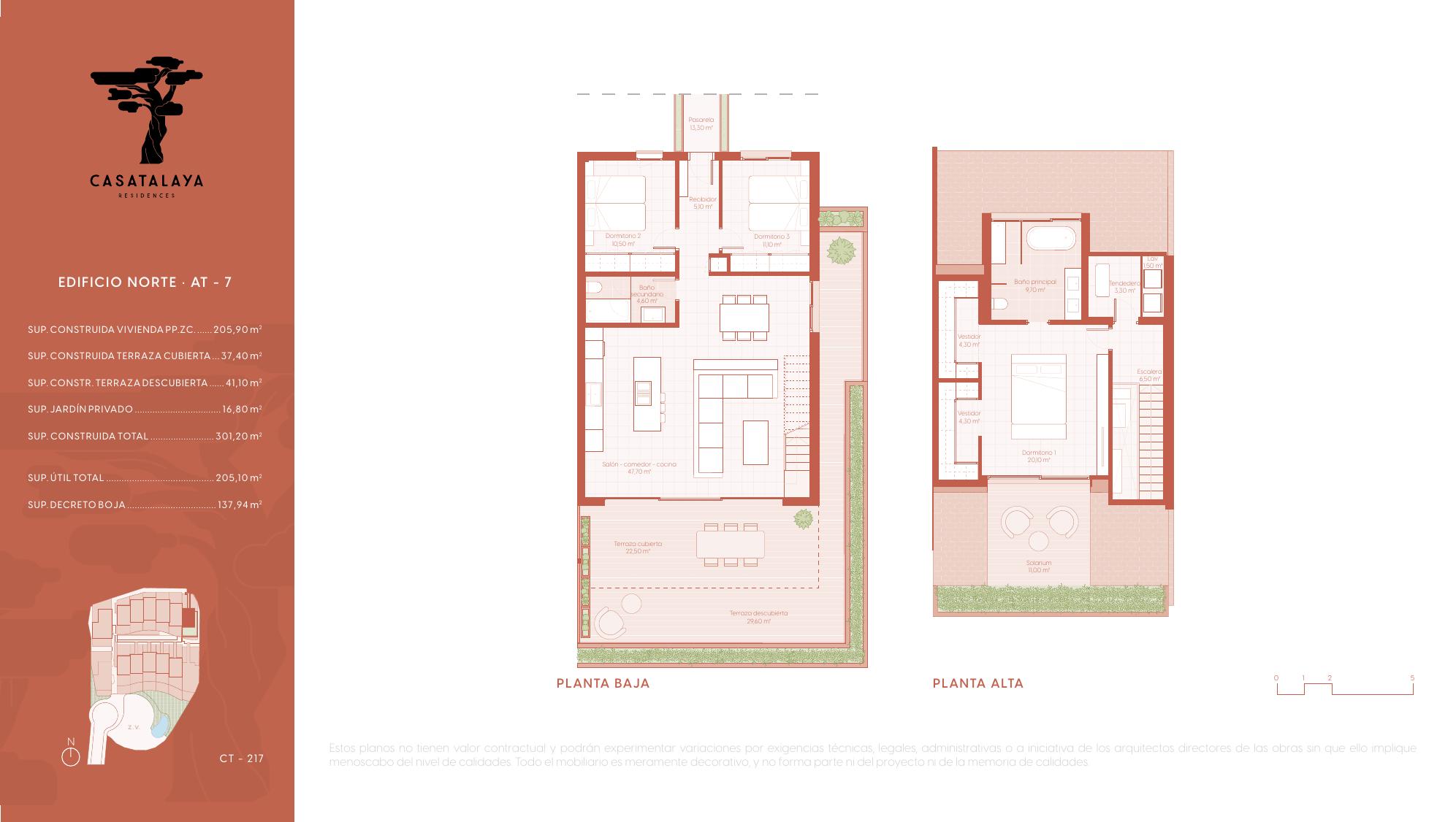 EDIFICIO NORTE · AT - 7 floor plan